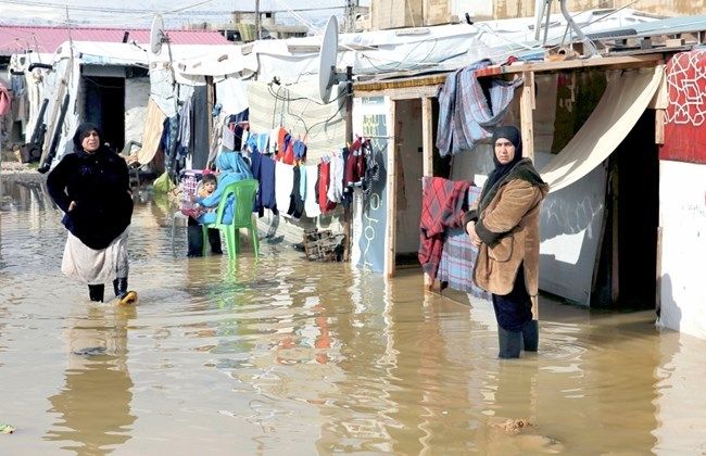 Flut im Flüchtlingscamp