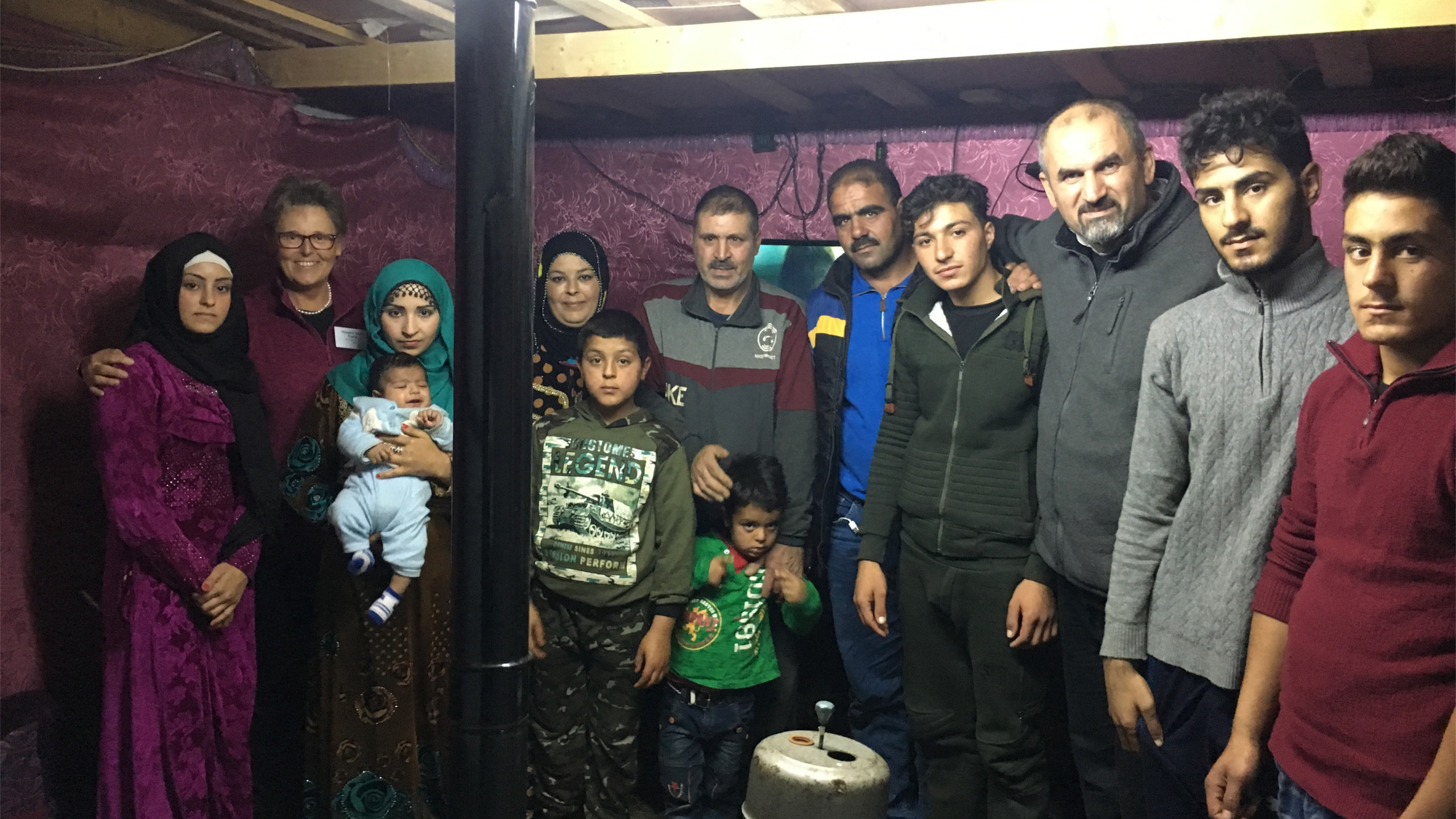 Lebanon- with syrian refugees in a tent